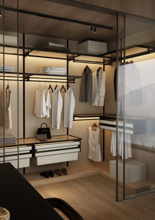 Dressing sur mesure de luxe à Antibes by Marmorea